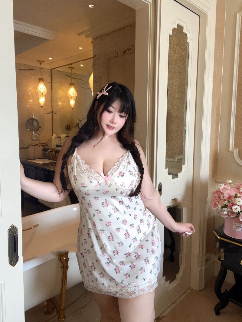 Babydoll Chemise Night - 女性のためのセクシーなノースリーブのレースのナイトドレス,花柄のランジェリー,エロティックなポルノのベビードール,伸縮性のある睡眠ドレス,レースの服,大きいサイズ