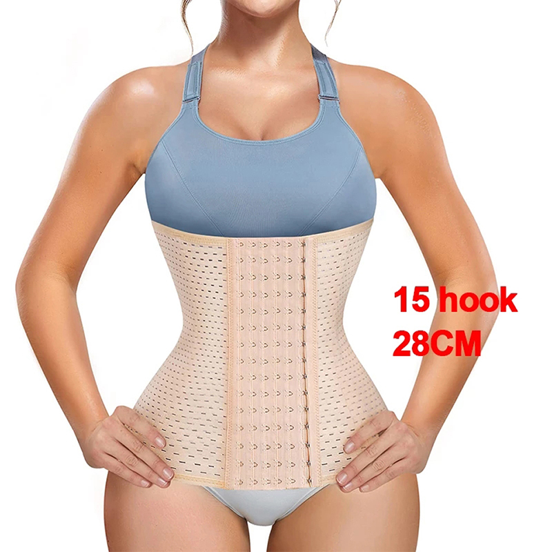 Shapewear Bodysuit Firm - アップグレードされたクラシックウエストトレーナー、シェイプウェア、ベルト、通気性、おなかコントロール、スリミングベルト、コルセット、hourGlass、ボディシェイプシース、28cm