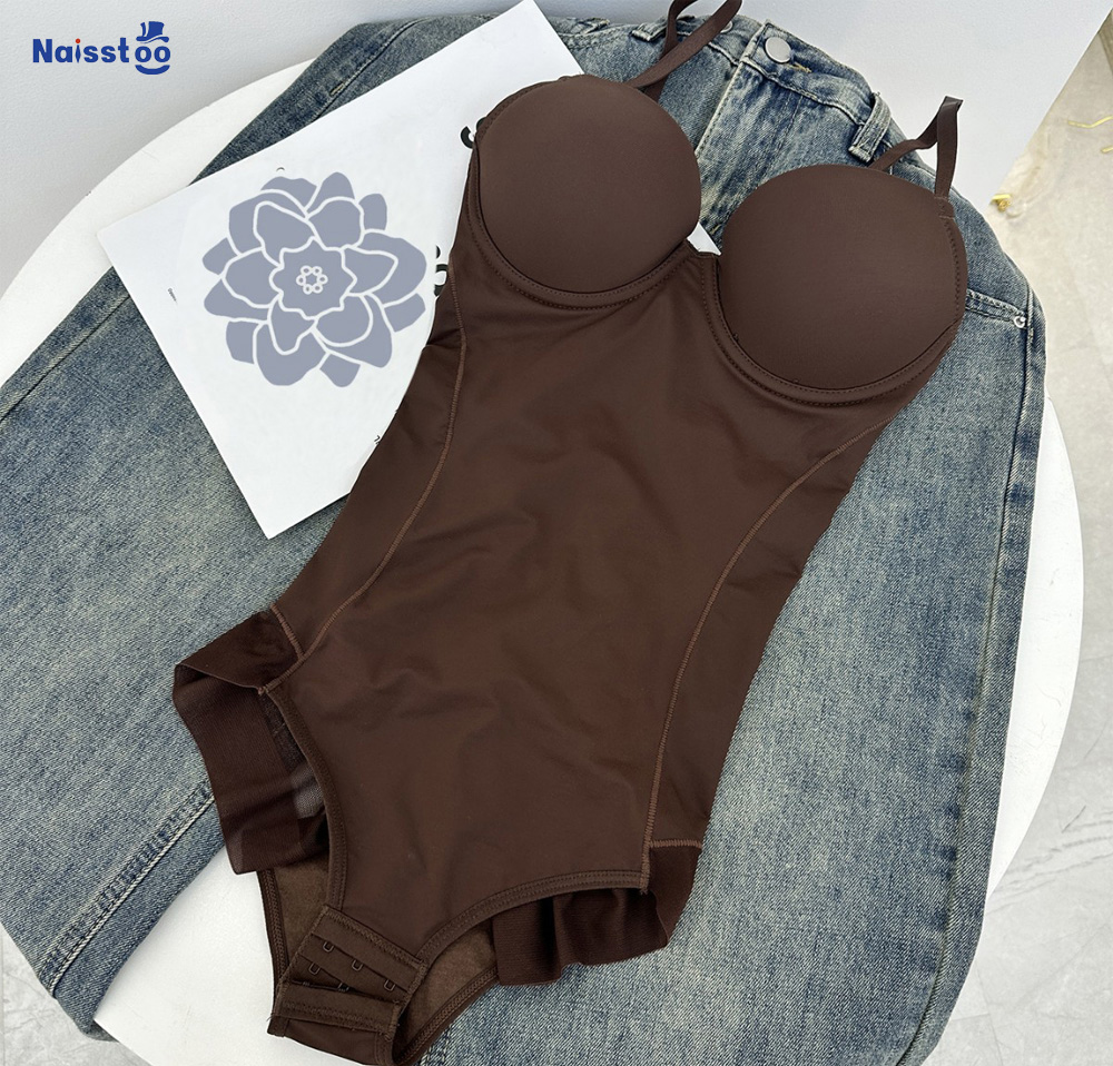 Shapewear Bodysuit Firm - Naisstoo レディース シェイプウェア ボディスーツ お腹引き締め シームレス