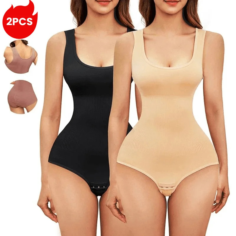 2枚組 レディース ボディシェイパー シームレス 無地 補正 - Seamless Underwear Women のレビューと価格