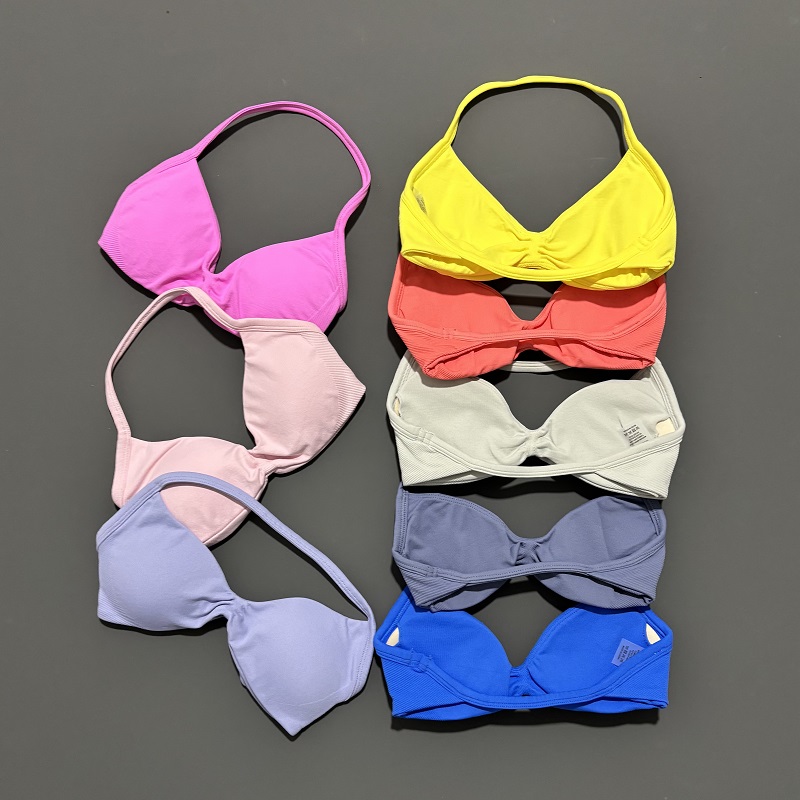 スポーツストラップブラヨガ下着女性ジムトップランニングエクサ - Sports Bra High Impact のレビューと価格