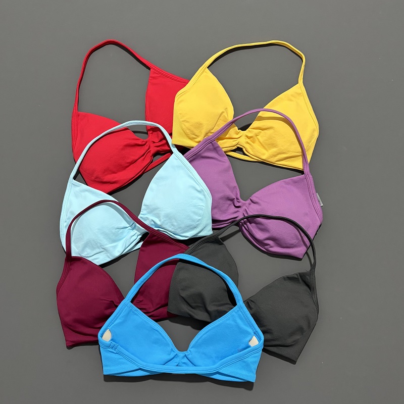 スポーツストラップブラヨガ下着女性ジムトップランニングエクサ - Sports Bra High Impact のレビューと価格