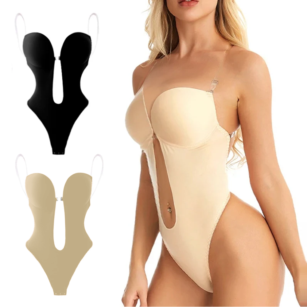 女性用ボディシェイパーブラ、バックレスボディスーツ、ソング、 - Shapewear Bodysuit Firm のレビューと価格