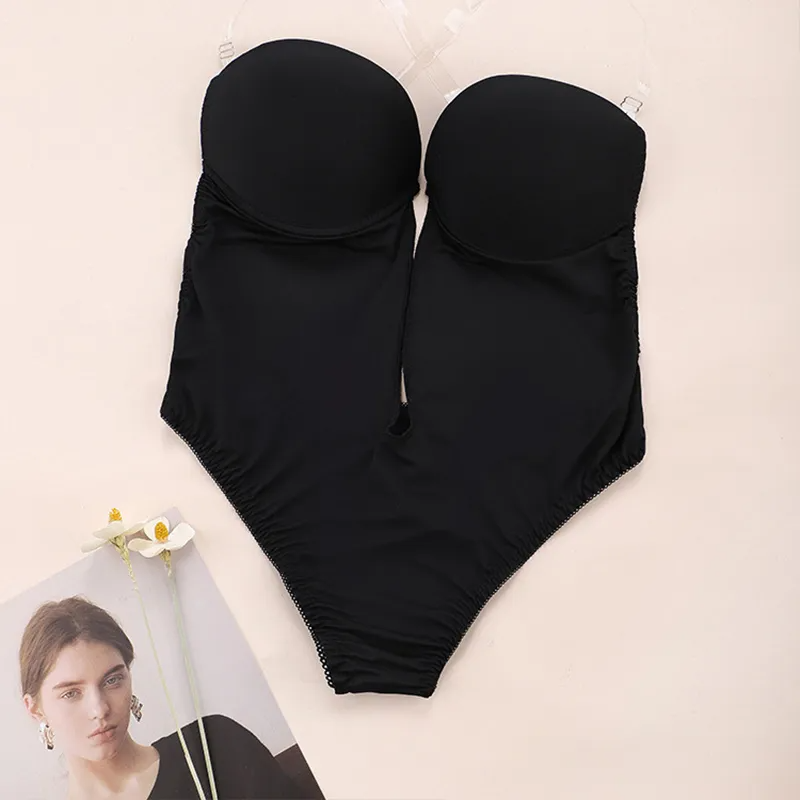 女性用ボディシェイパーブラ、バックレスボディスーツ、ソング、 - Shapewear Bodysuit Firm のレビューと価格