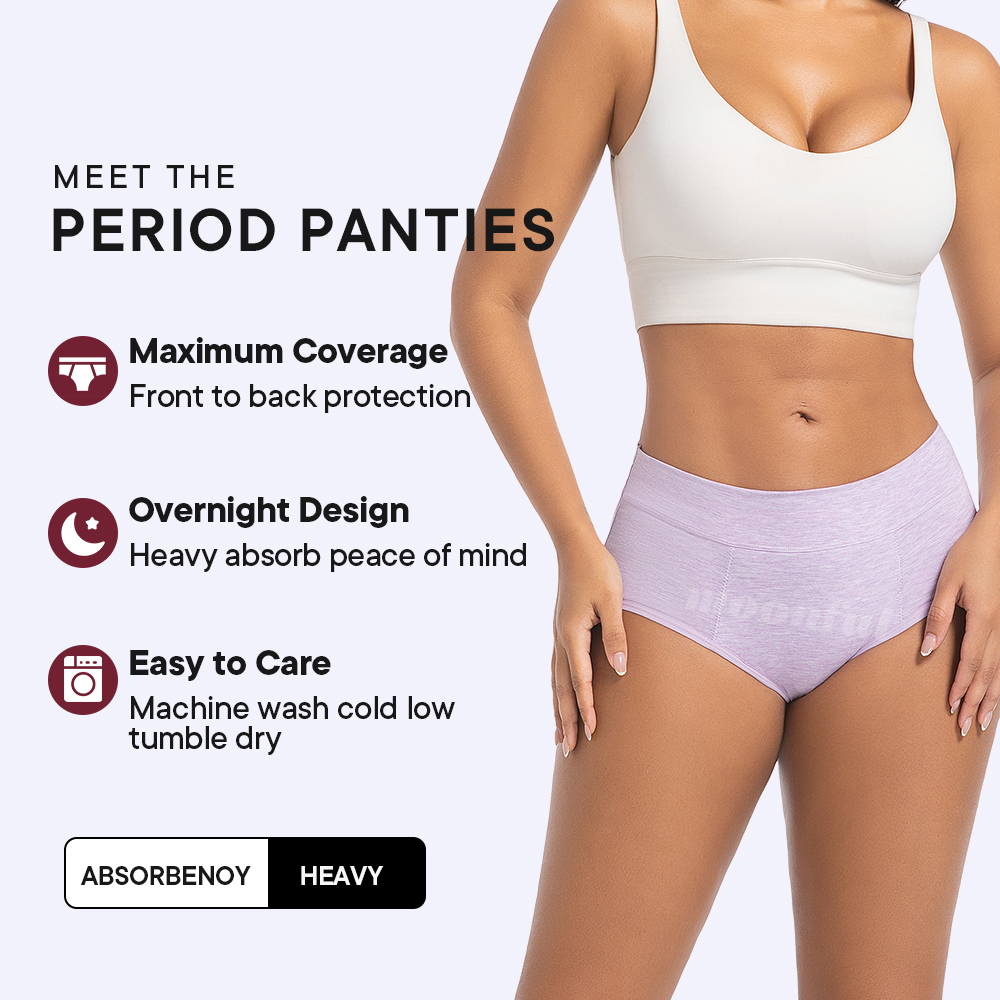 月経パンティー女性非常に豊富なフロー月経ショーツハイウエスト - Period Panty Absorbent のレビューと価格
