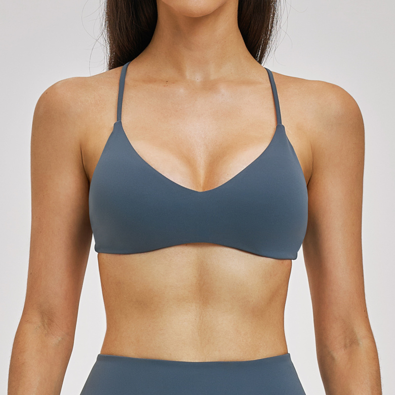 バックレスヨガブラ ジム レディース スポーツ サマー ラン - Sports Bra High Impact のレビューと価格