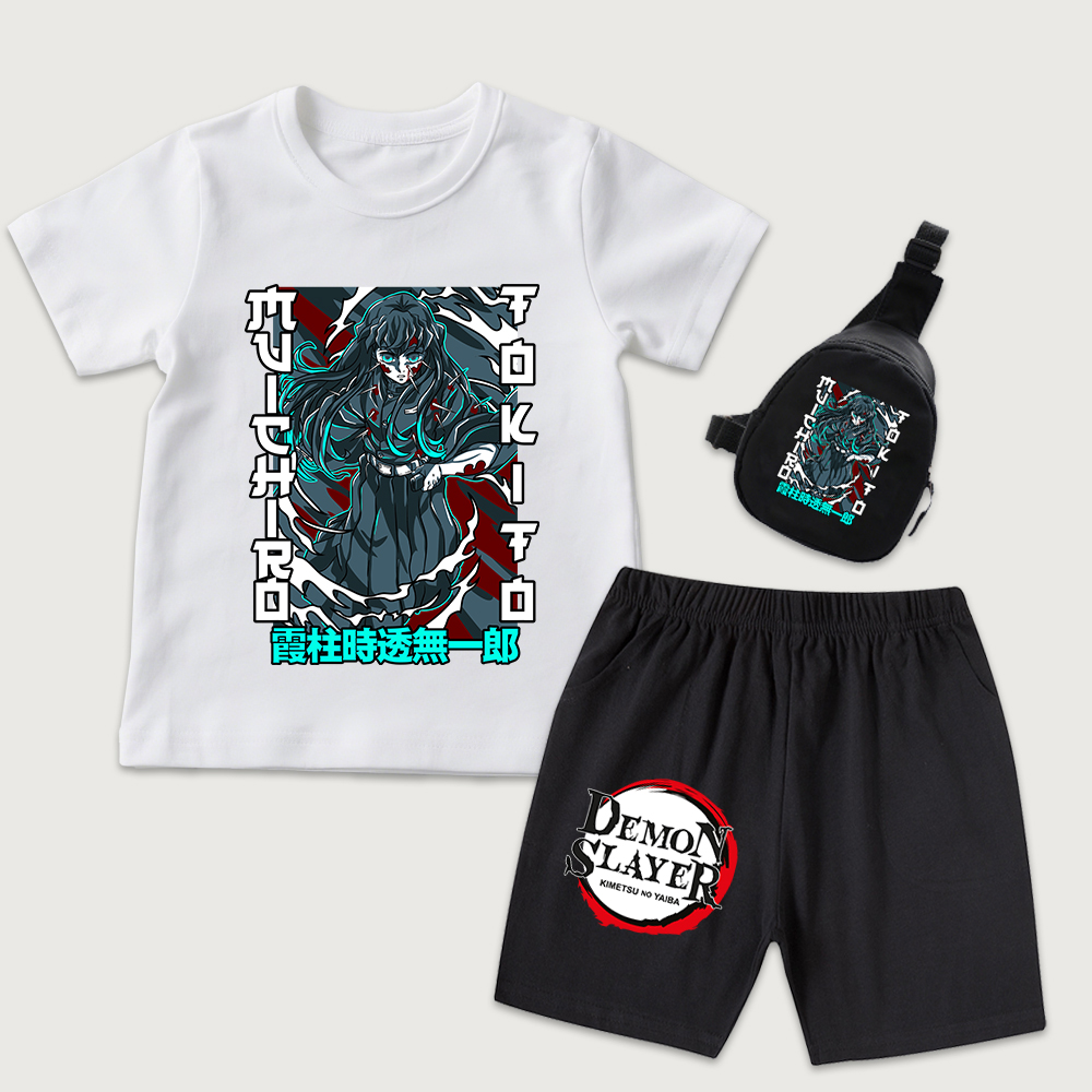 鬼滅の刃 時透無一郎 アニメプリント キッズ コットンTシャ - Boyshort Underwear のレビューと価格