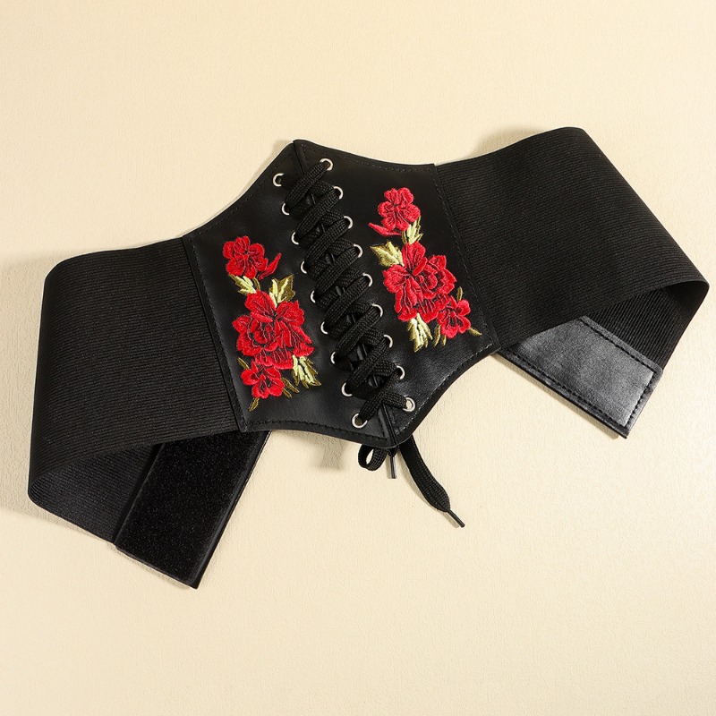ファッションコルセットワイドベルトフェイクレザー痩身ボディシ - Corset Waist Cinch のレビューと価格