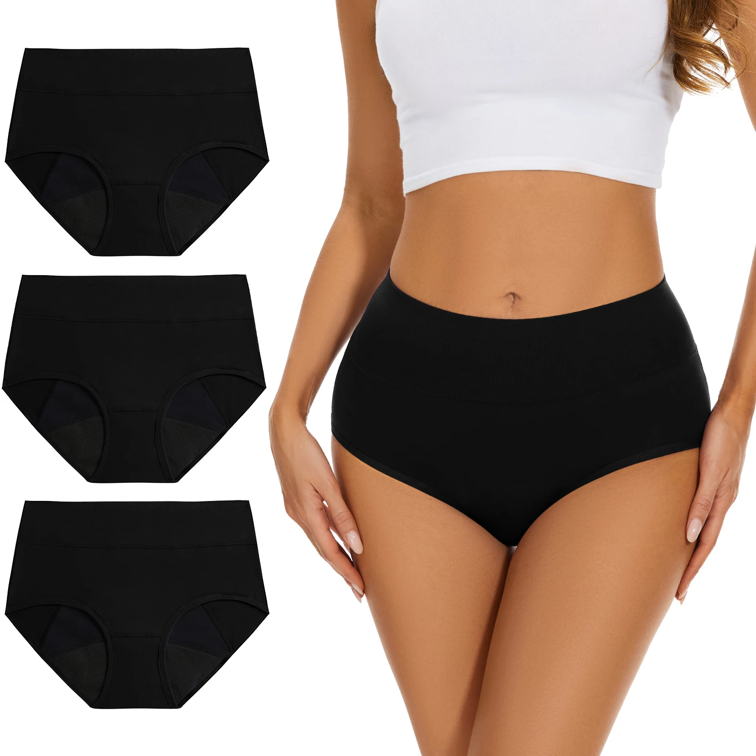 女性用月経パンティー,衛生的な漏れ防止下着,4層,1セットあ - Period Panty Absorbent のレビューと価格