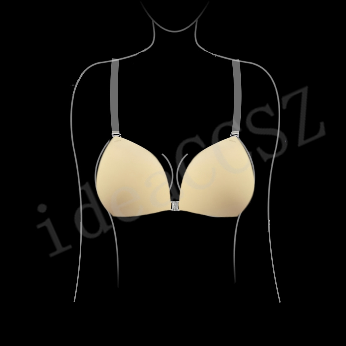女性用粘着ブラ、背中開きウェディングドレス用シリコン製プラン - Silicone Bra Adhesive のレビューと価格